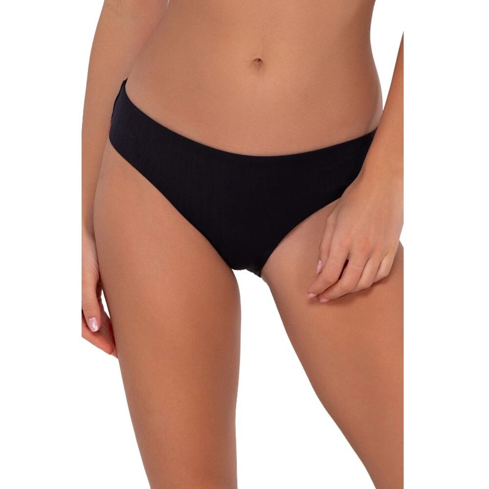 Sunsets Women's Black Seagrass Texture Collins Hipster Bottom Size S